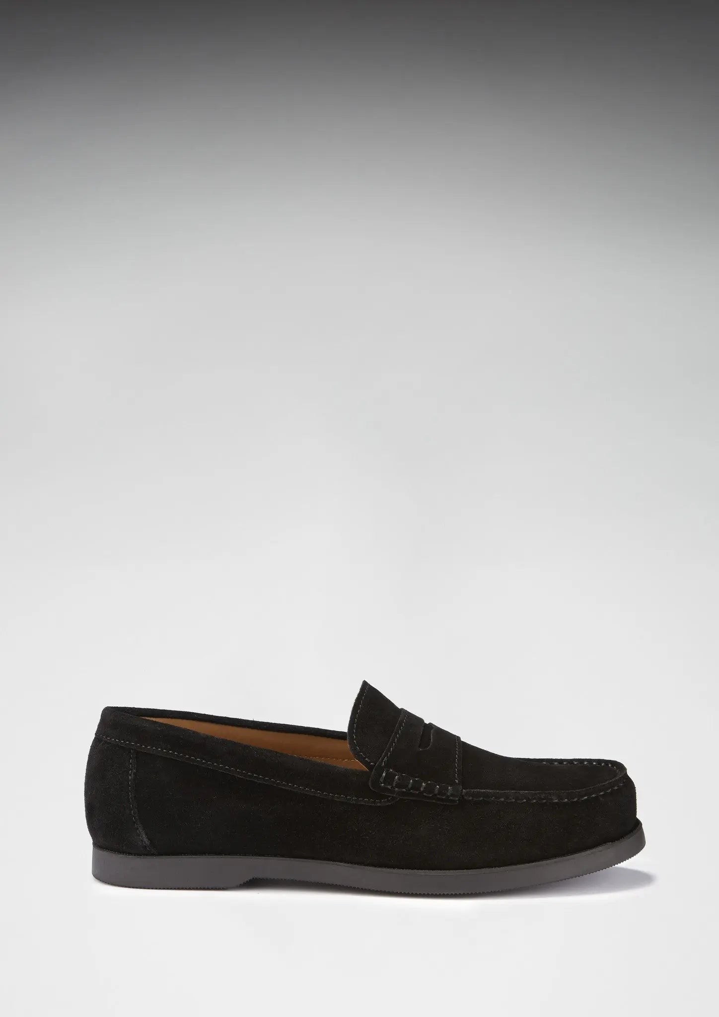 Boat Loafers, black suede - Chicchar Fashion