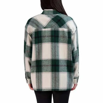 Cozy Women's Shirt Jacket Éditeur de texte enrichi - Chicchar Fashion