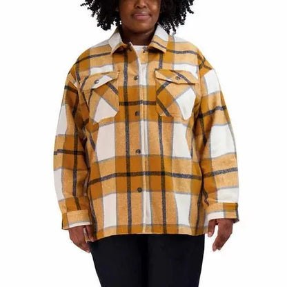 Cozy Women's Shirt Jacket Éditeur de texte enrichi - Chicchar Fashion