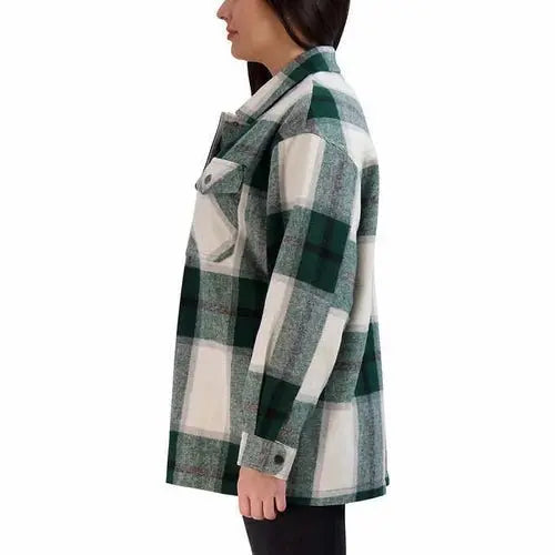 Cozy Women's Shirt Jacket Éditeur de texte enrichi - Chicchar Fashion