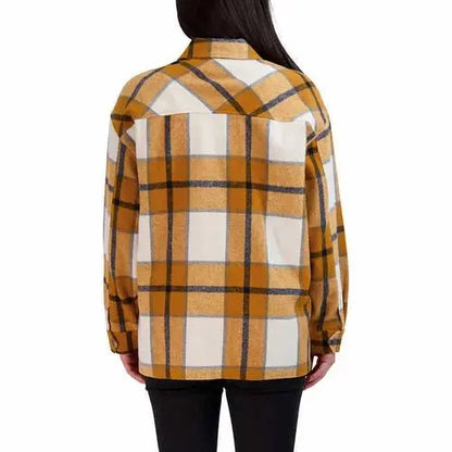 Cozy Women's Shirt Jacket Éditeur de texte enrichi - Chicchar Fashion