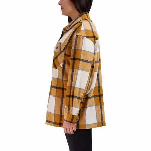 Cozy Women's Shirt Jacket Éditeur de texte enrichi - Chicchar Fashion