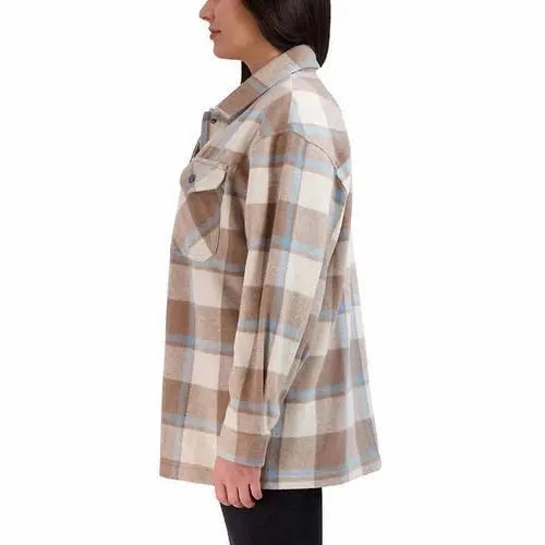 Cozy Women's Shirt Jacket Éditeur de texte enrichi - Chicchar Fashion