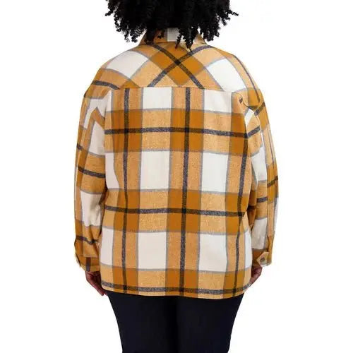 Cozy Women's Shirt Jacket Éditeur de texte enrichi - Chicchar Fashion