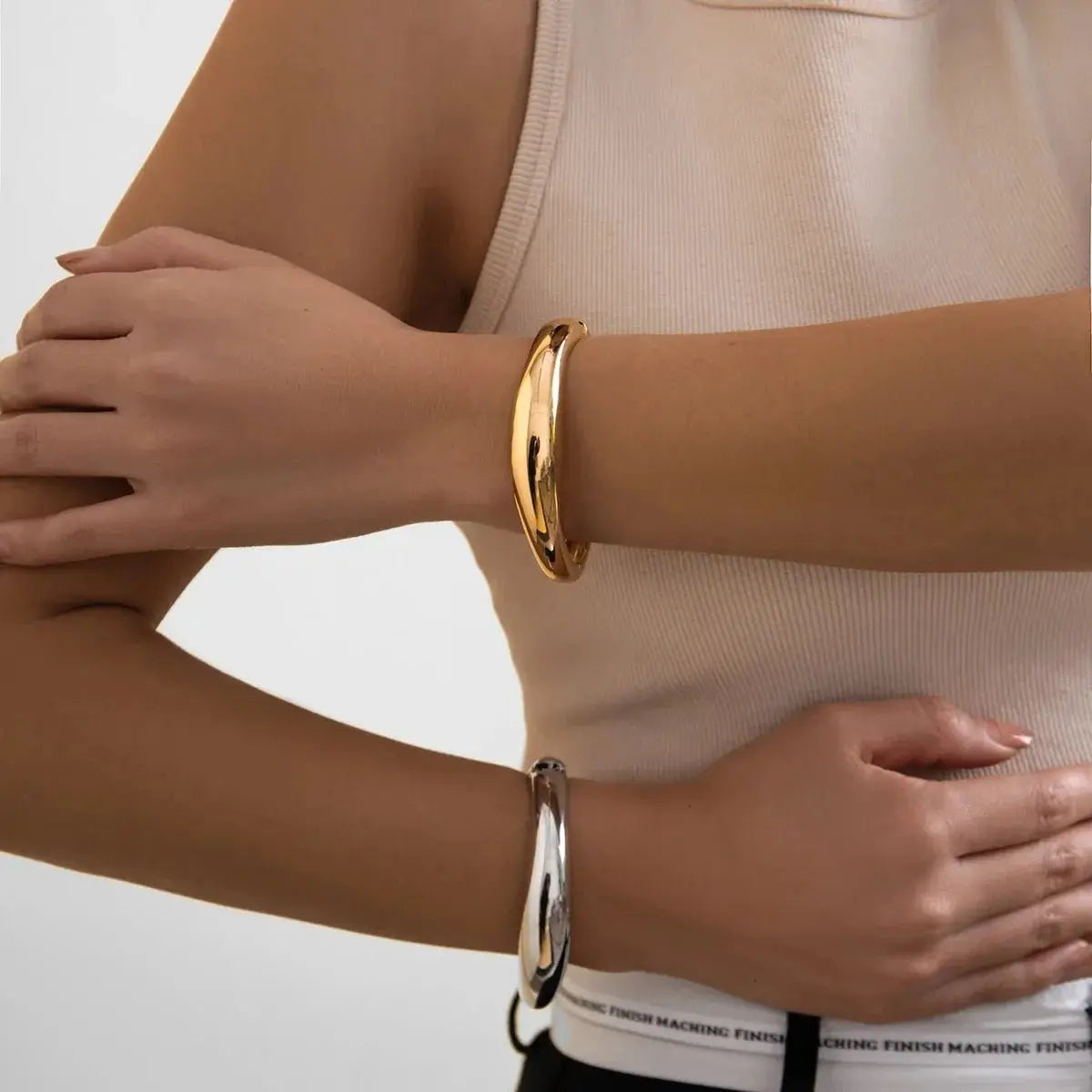 Creative Punk Metal Bangle Bracelet - Chicchar Fashion