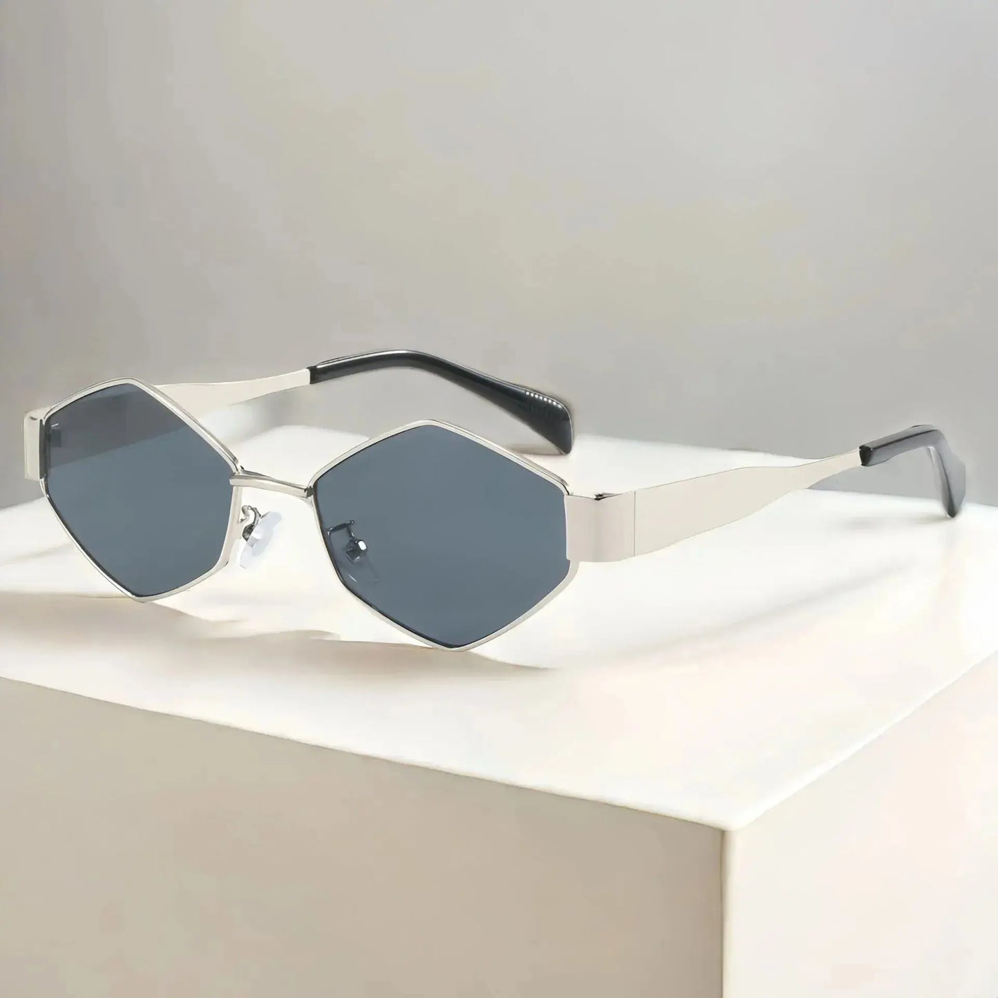 Trendy Hexagon Sunglasses - Chicchar Fashion