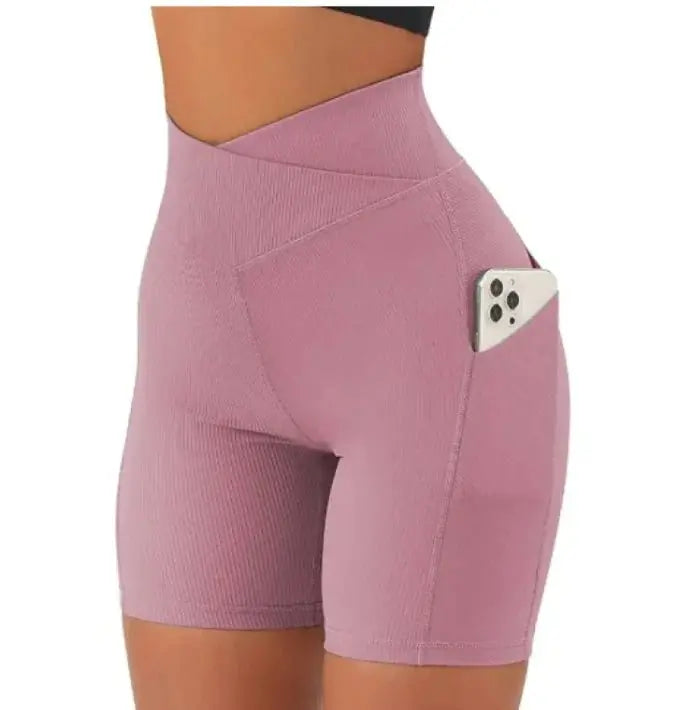 Women's Cross Waist With Pockets Yoga Pants - Chicchar Fashion