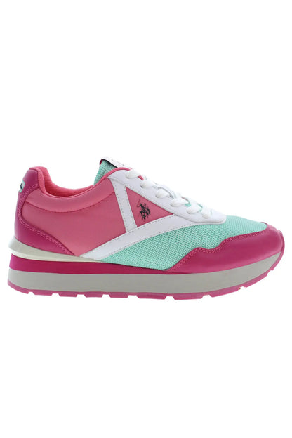 US POLO BEST PRICE WOMEN'S SPORTS FOOTWEAR PINK - Chicchar Fashion